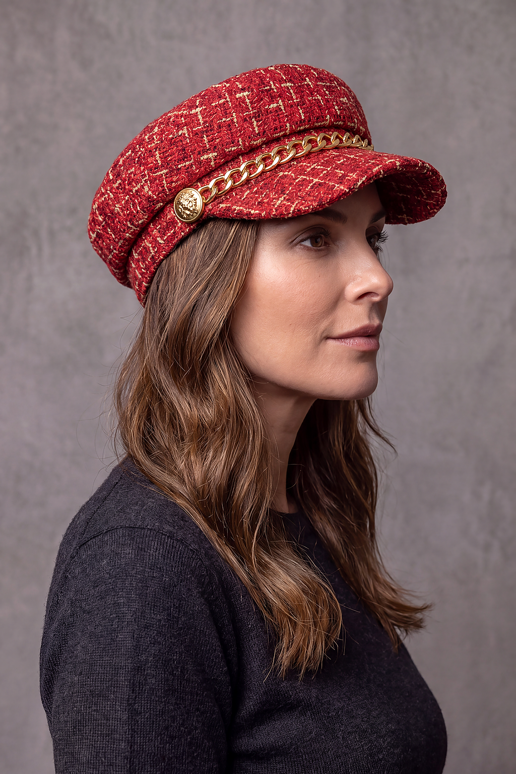 Casquette Gavroche Femme Chaînette – Agathe, vue 4