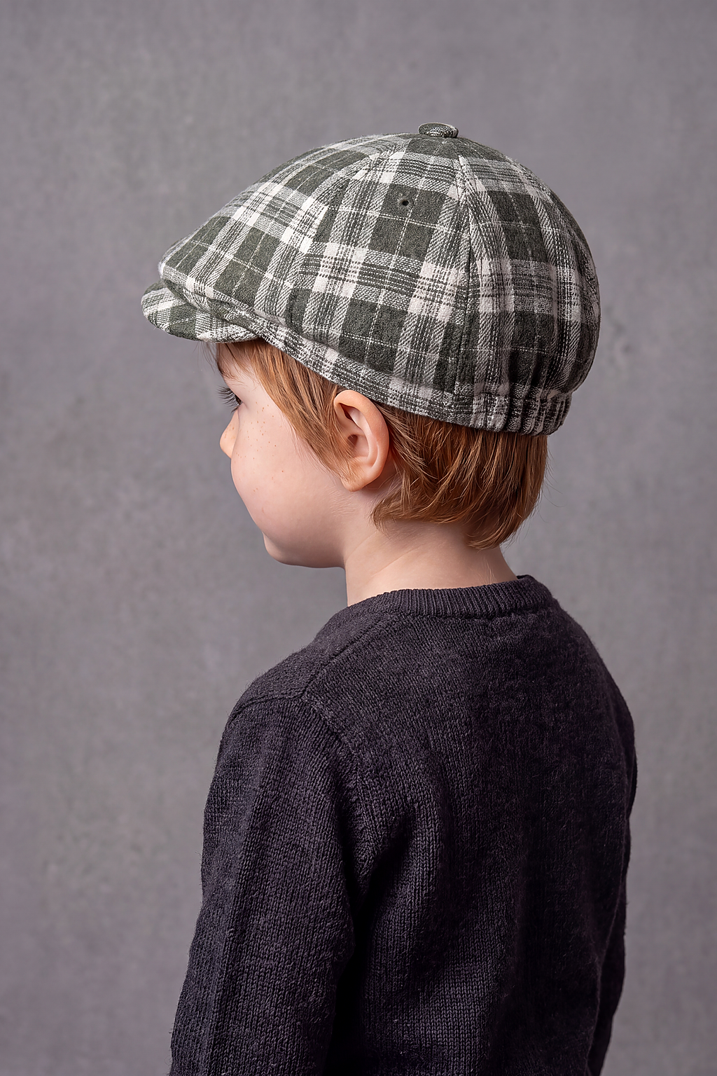Casquette Gavroche Bambin Carreaux – Polisson, vue 5