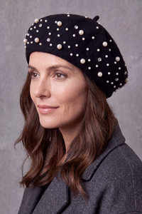 Béret Femme Hiver Orné de Perles – Joséphine, vue 3
