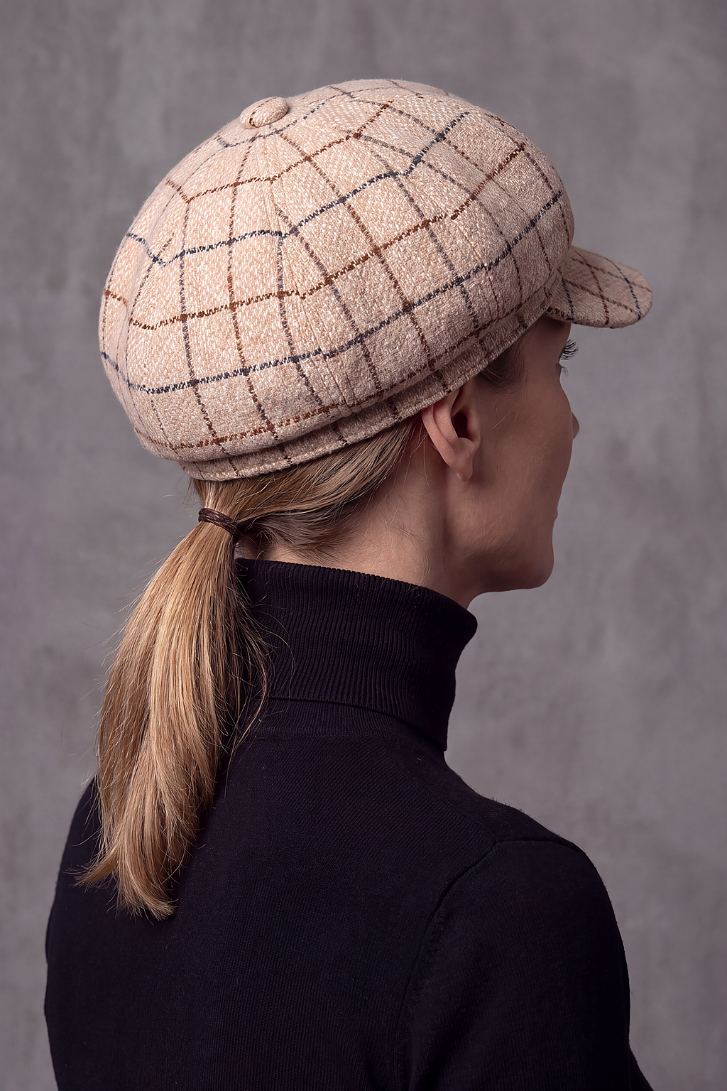 Casquette Gavroche Femme Carreaux – Hortense, vue 5