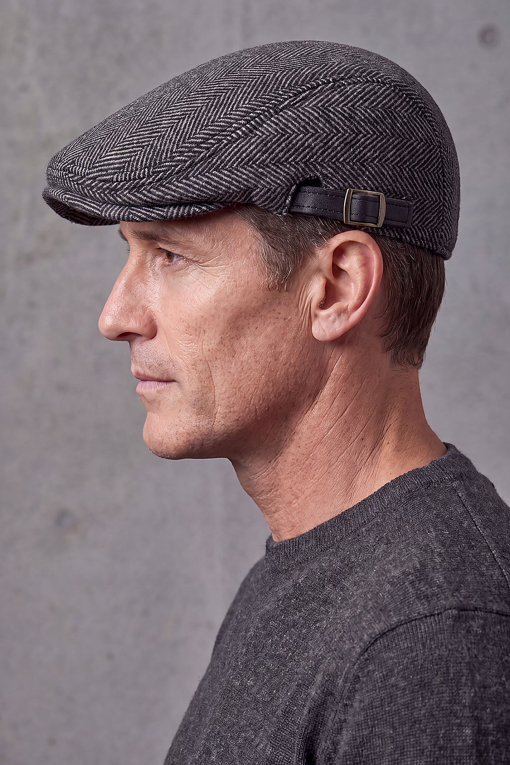 Béret Homme Laine Hiver à Chevrons – Jura, vue 4