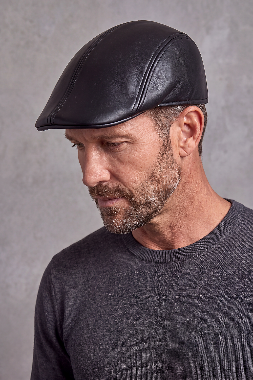 Béret Homme Simili Cuir – Lyon, vue 4