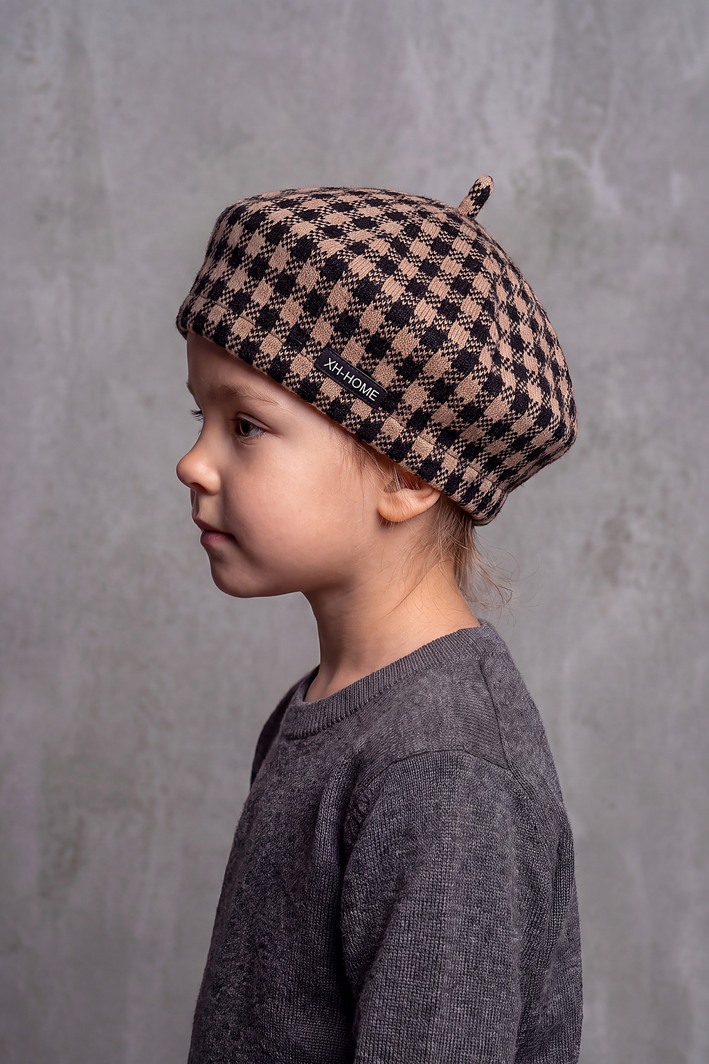 Béret Enfant Écossais Bicolore – Petit Pinceau, vue 5