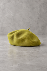 Béret Femme Laine Couleurs d'Automne vert sapin – Apolline