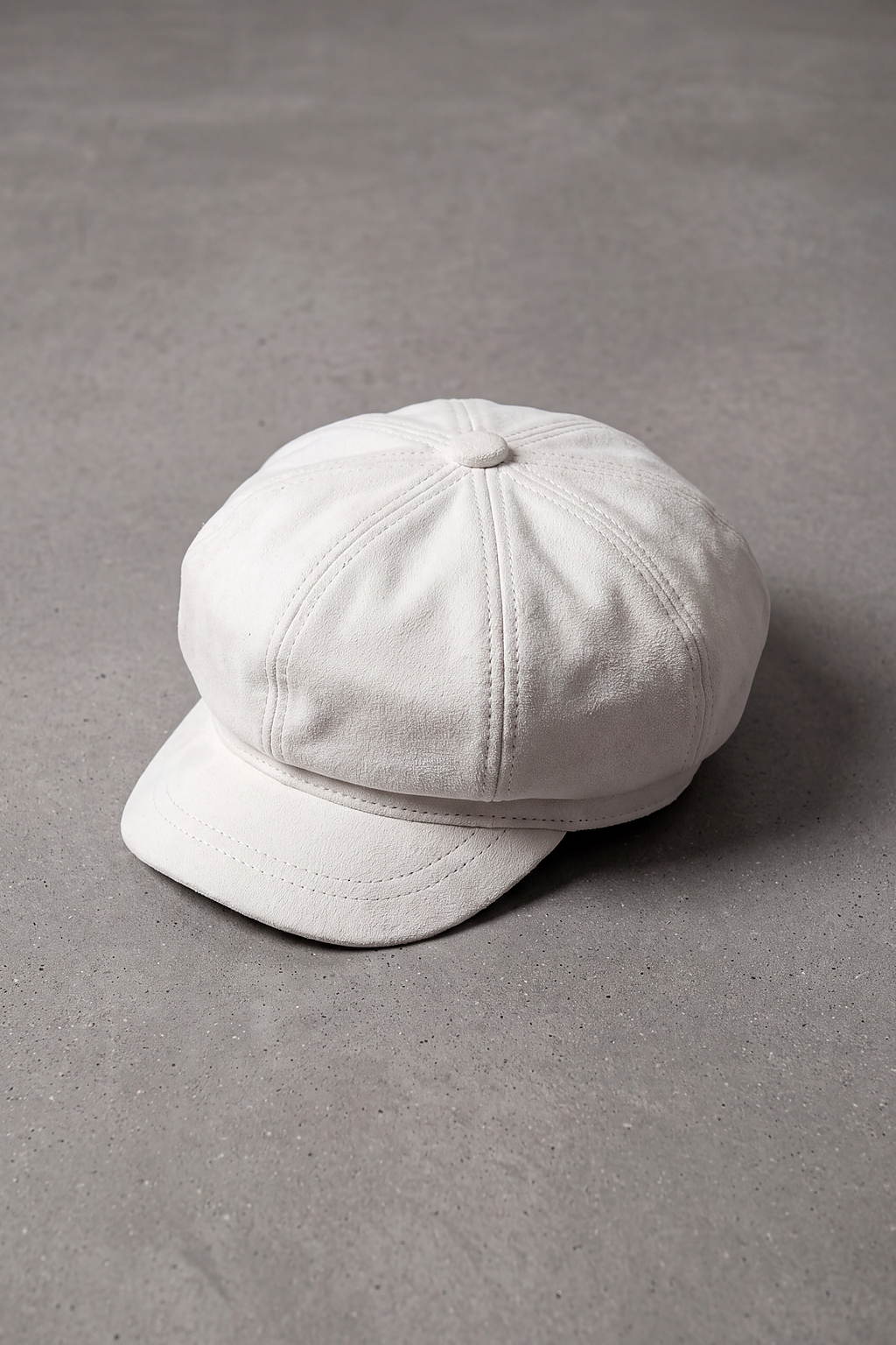 Béret Enfant Suédine Octogonal blanc – Croquignol