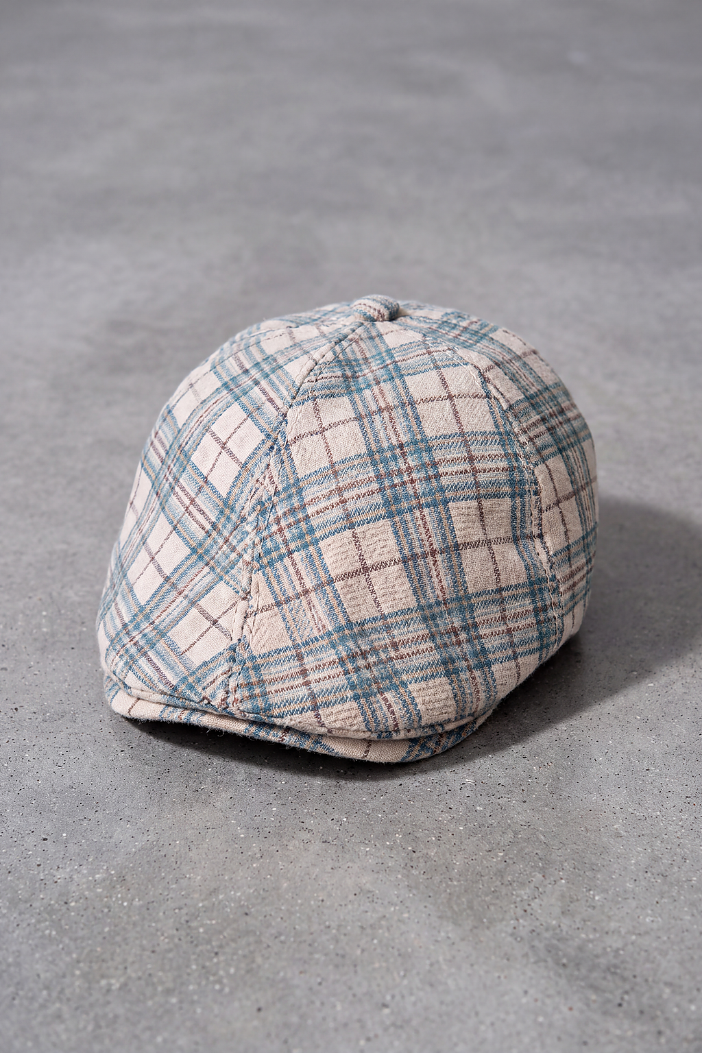 Casquette Gavroche Bambin Carreaux bleu ciel – Polisson