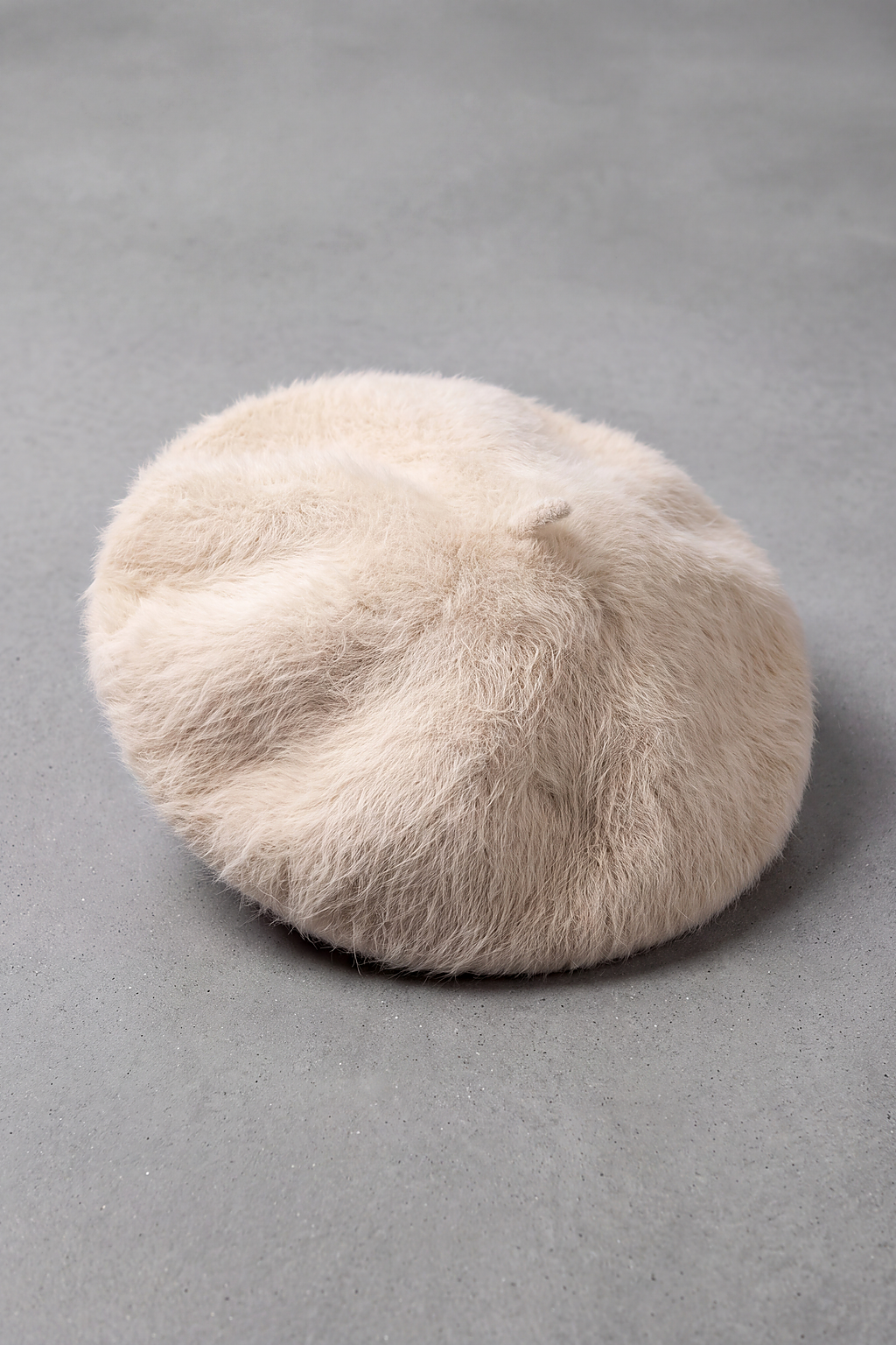 Béret Basque Femme Fourrure de Lapin beige – Sare