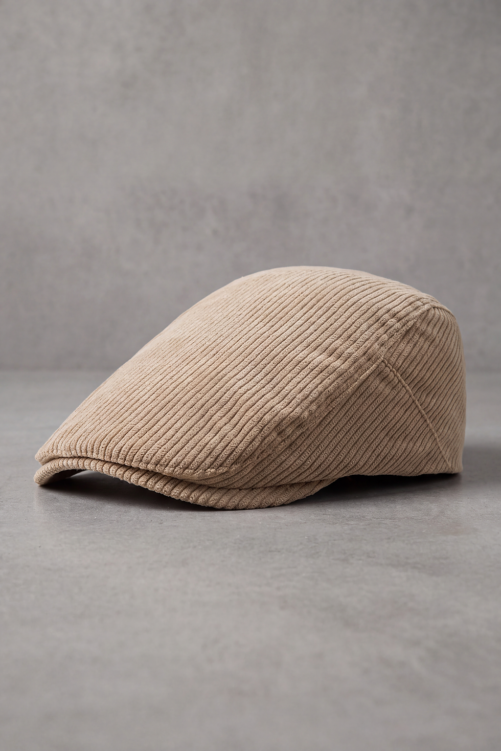 Casquette Plate Homme Velours Côtelé beige – Sologne