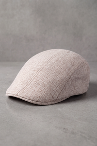 Béret Casquette Homme Coton et Lin blanc – Parizo