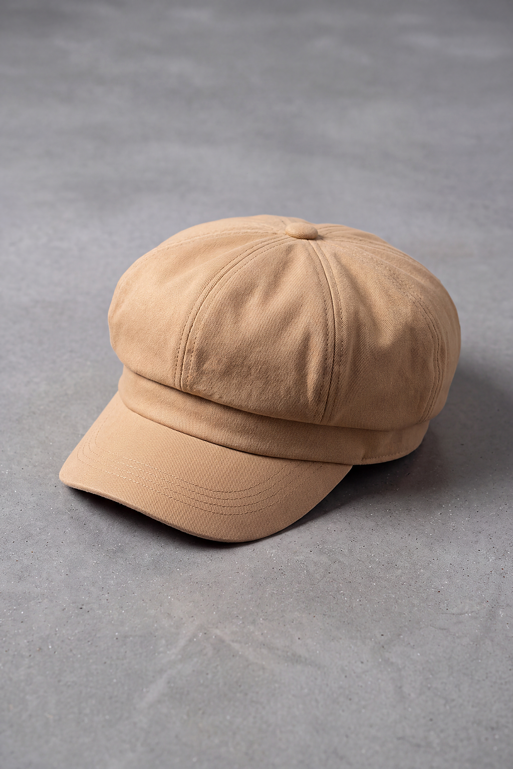 Casquette Gavroche Femme Coton Coloré beige – Lucie