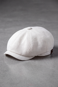 Béret Gavroche Homme Coton Classique blanc – Rivoli