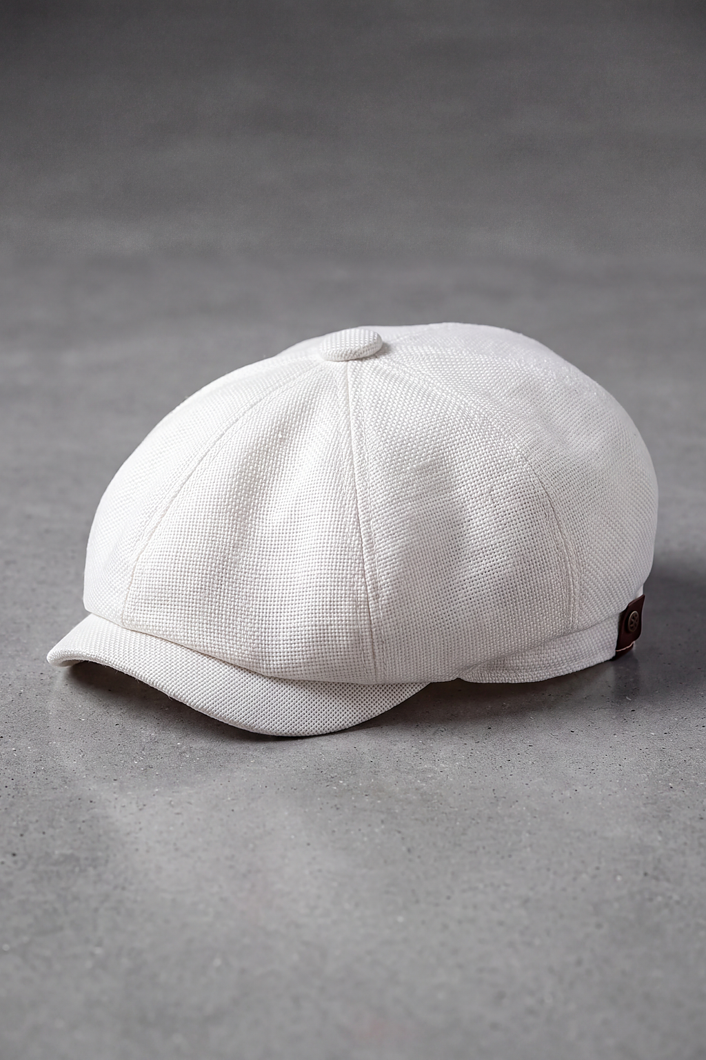 Béret Gavroche Homme Coton Classique blanc – Rivoli