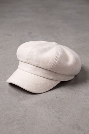 Casquette Gavroche Femme Coton Coloré blanc – Lucie
