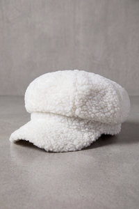 Casquette Gavroche Femme Polaire Chaude blanc – Léonie
