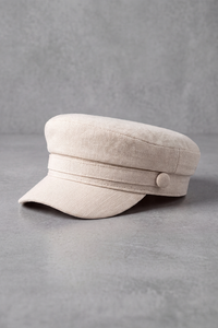 Casquette Gavroche Femme Coton Coloris Doux blanc – Juliette