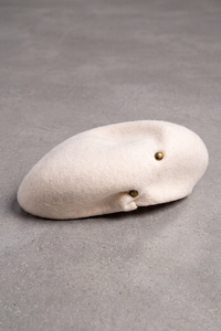 Béret Femme Laine Douce Hiver blanc – Adèle