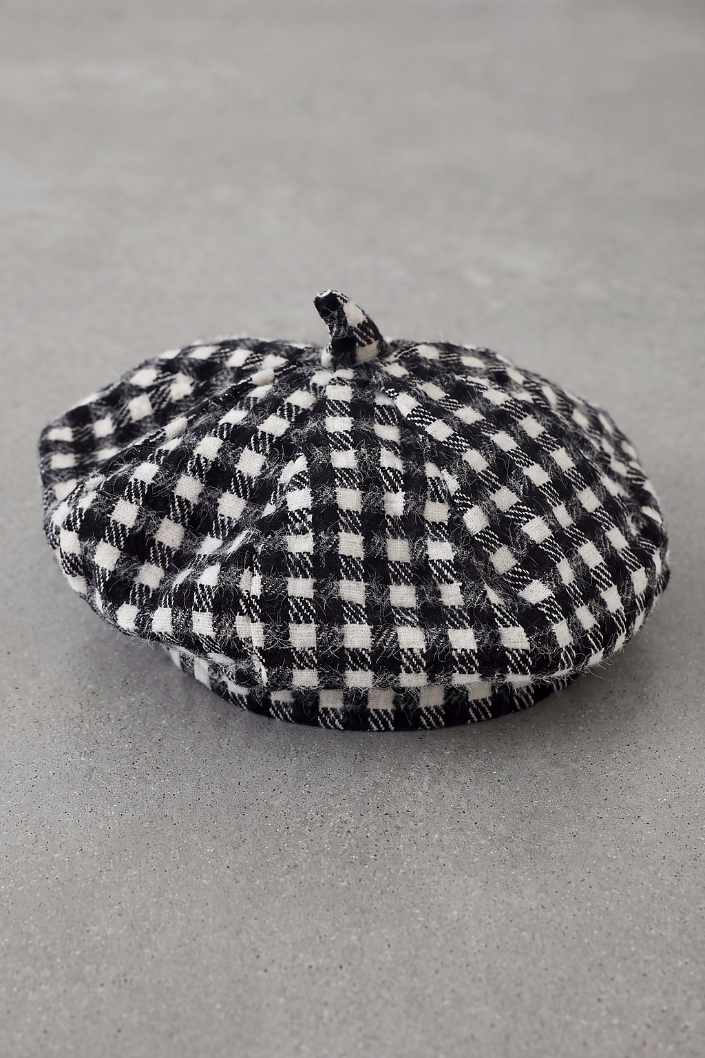 Béret Enfant Écossais Bicolore noir moucheté – Petit Pinceau