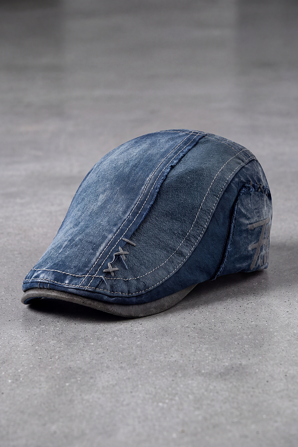 Béret Homme Coton Rétro Vert Armée bleu – Dijon