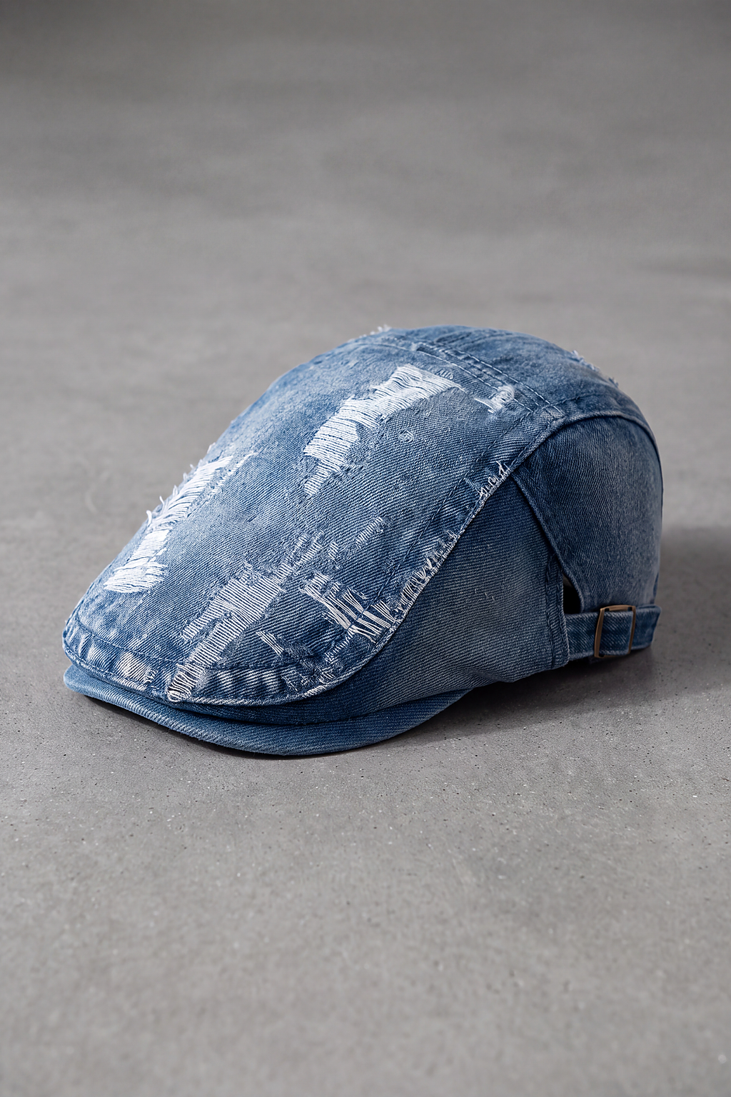 Béret Jean Usé Mixte bleu – Grenoble