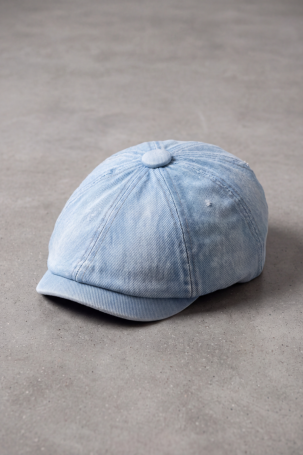 Béret Gavroche Jean Délavé bleu clair – Marseille