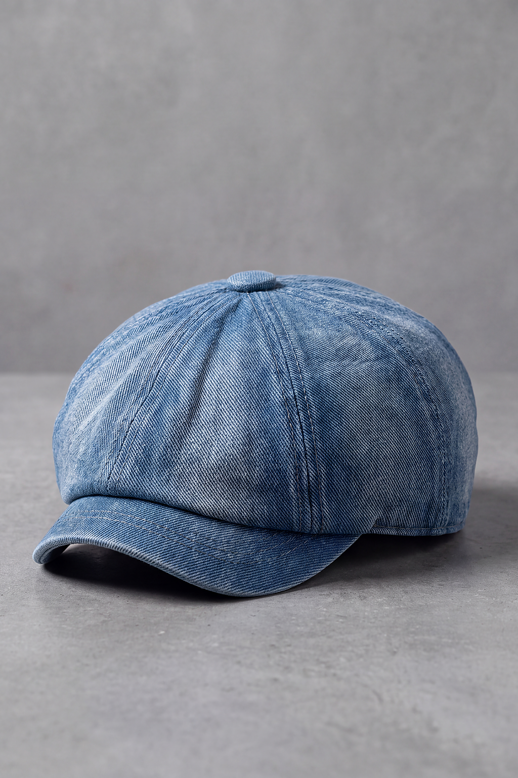 Béret Gavroche Jean Délavé bleu jean – Marseille