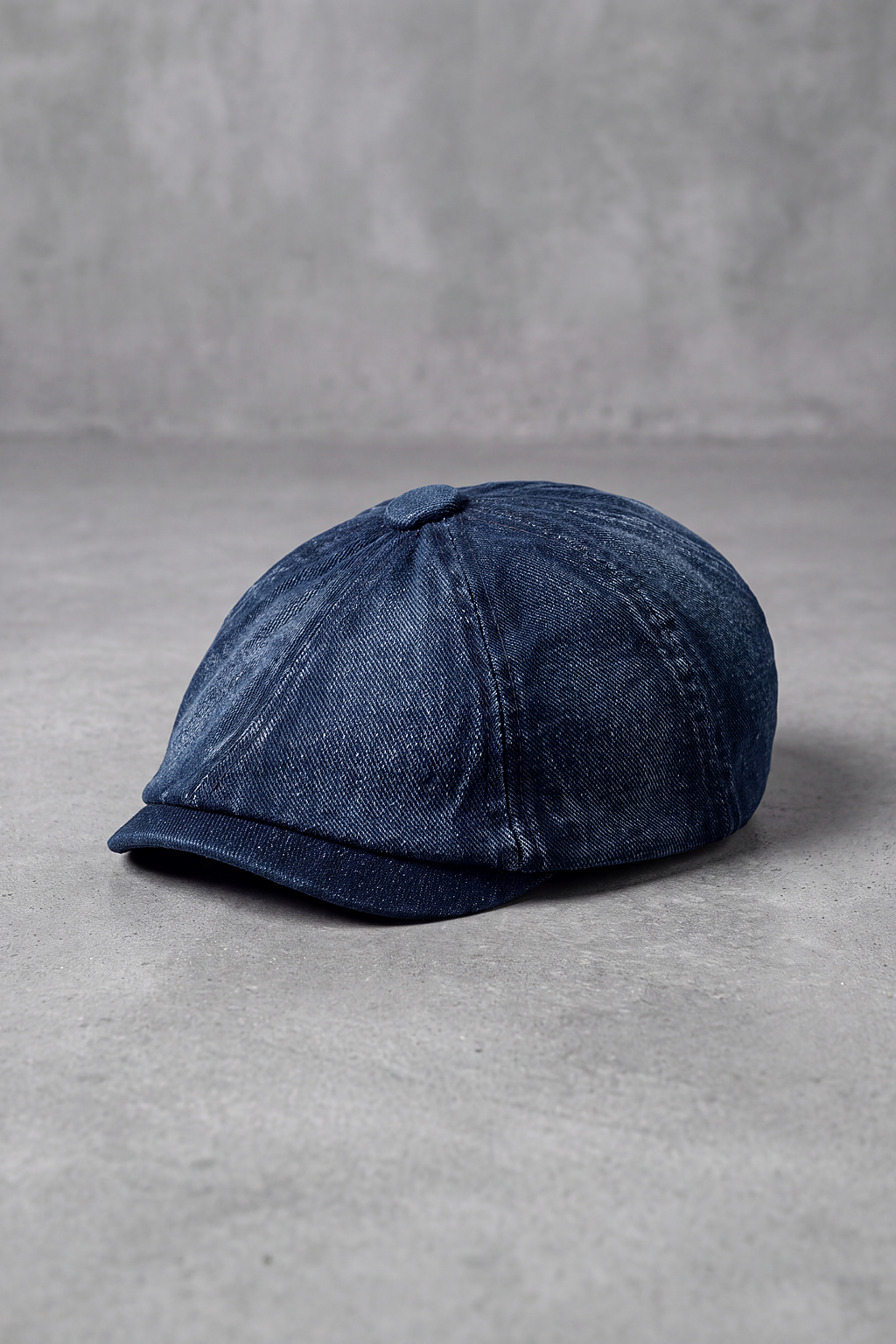 Béret Gavroche Jean Délavé bleu foncé – Marseille