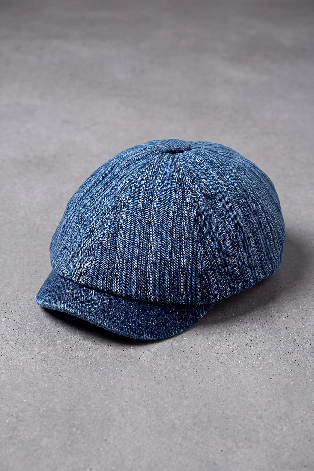 Béret Gavroche Jean Délavé bleu rayure – Marseille