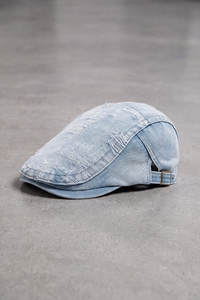 Béret Jean Usé Mixte bleu clair – Grenoble