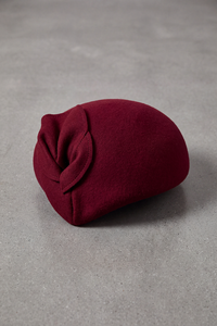 Béret Femme Laine avec Nœud bordeau – Charlotte