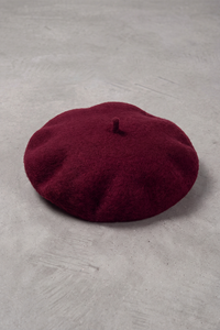 Béret Basque Femme Classique bordeaux – Itxassou