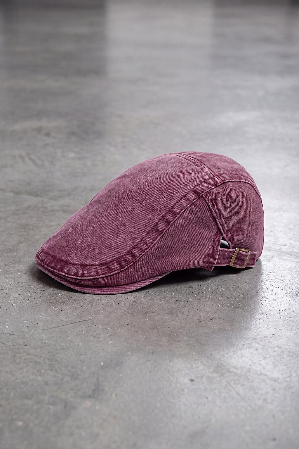 Béret Homme en Denim Rétro bordeaux – Ménilmontant