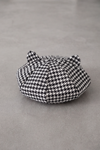 Béret Enfant Écossais Bicolore gris chiné – Petit Pinceau