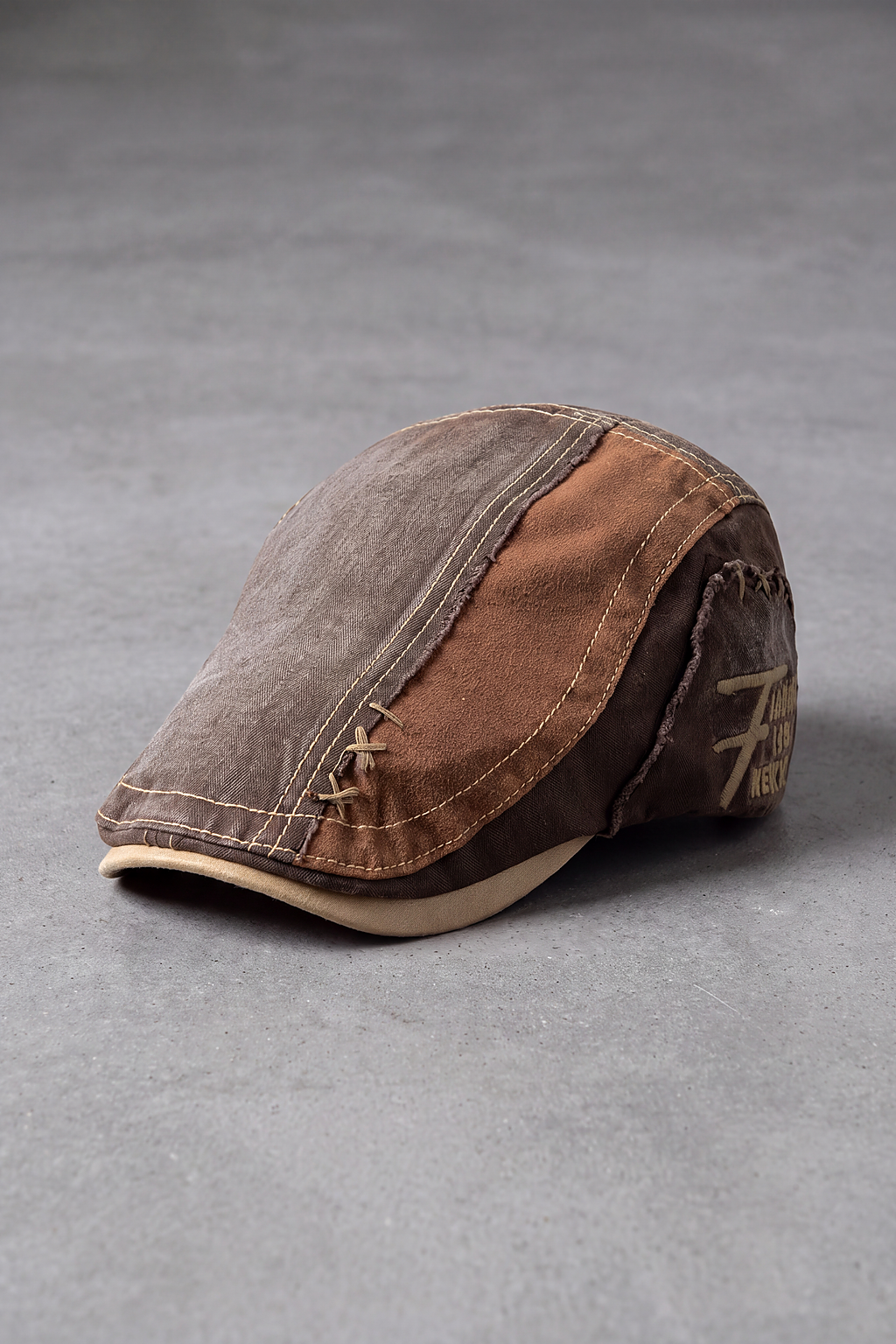 Béret Homme Coton Rétro Vert Armée café – Dijon