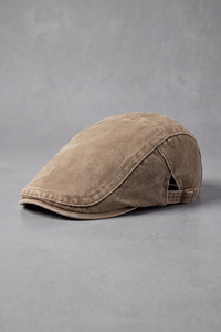 Béret Homme en Denim Rétro camel – Ménilmontant