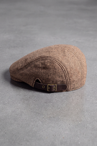 Béret Homme Laine Hiver à Chevrons camel – Jura
