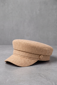 Casquette Gavroche Femme Coton Coloris Doux camel – Juliette