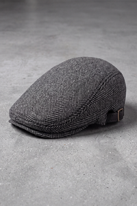 Béret Homme Laine Hiver à Chevrons gris – Jura