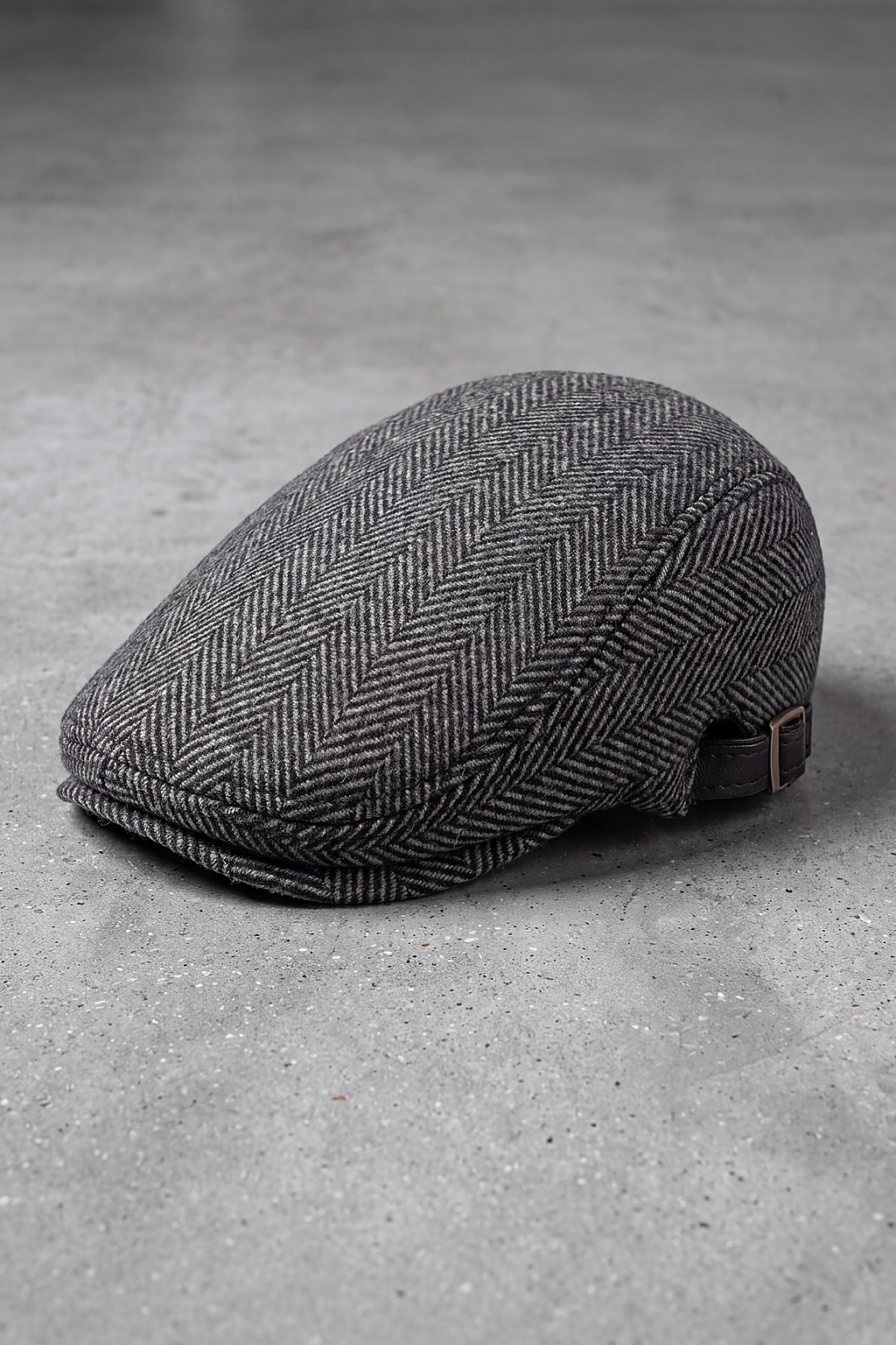 Béret Homme Laine Hiver à Chevrons gris – Jura