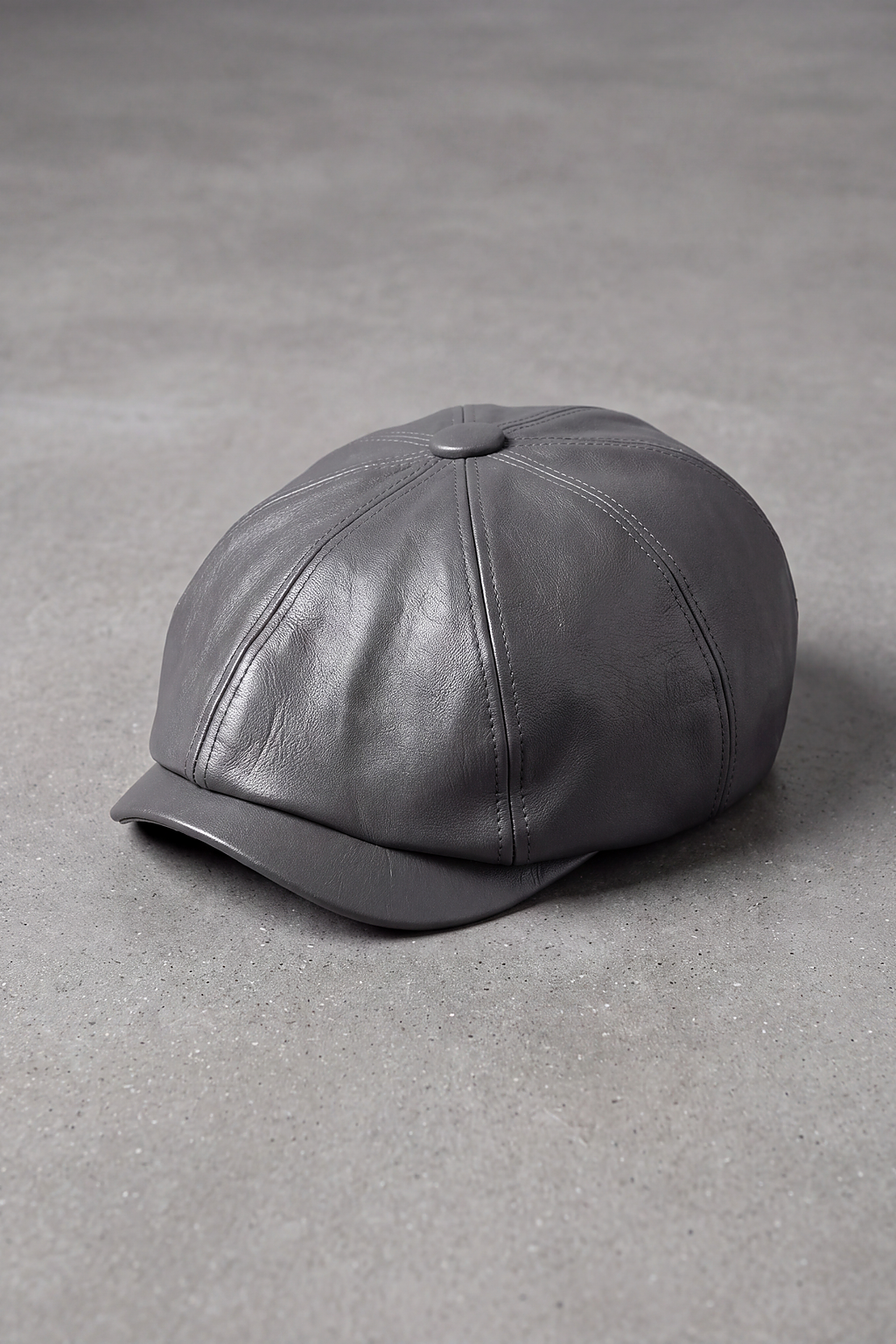 Béret Gavroche Cuir Couleurs gris – Le Bourget