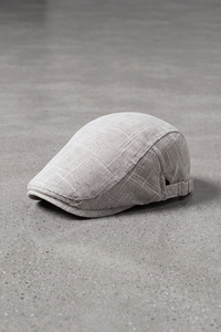 Béret Homme Lin Naturel Vintage gris – Provence