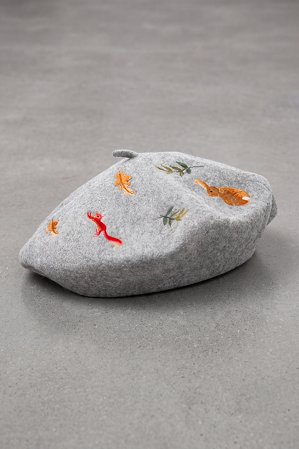 Béret Femme Coton Imprimé gris – Inès