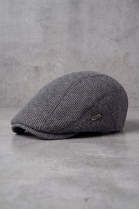 Béret Homme Laine en Relief Hiver gris – Morvan