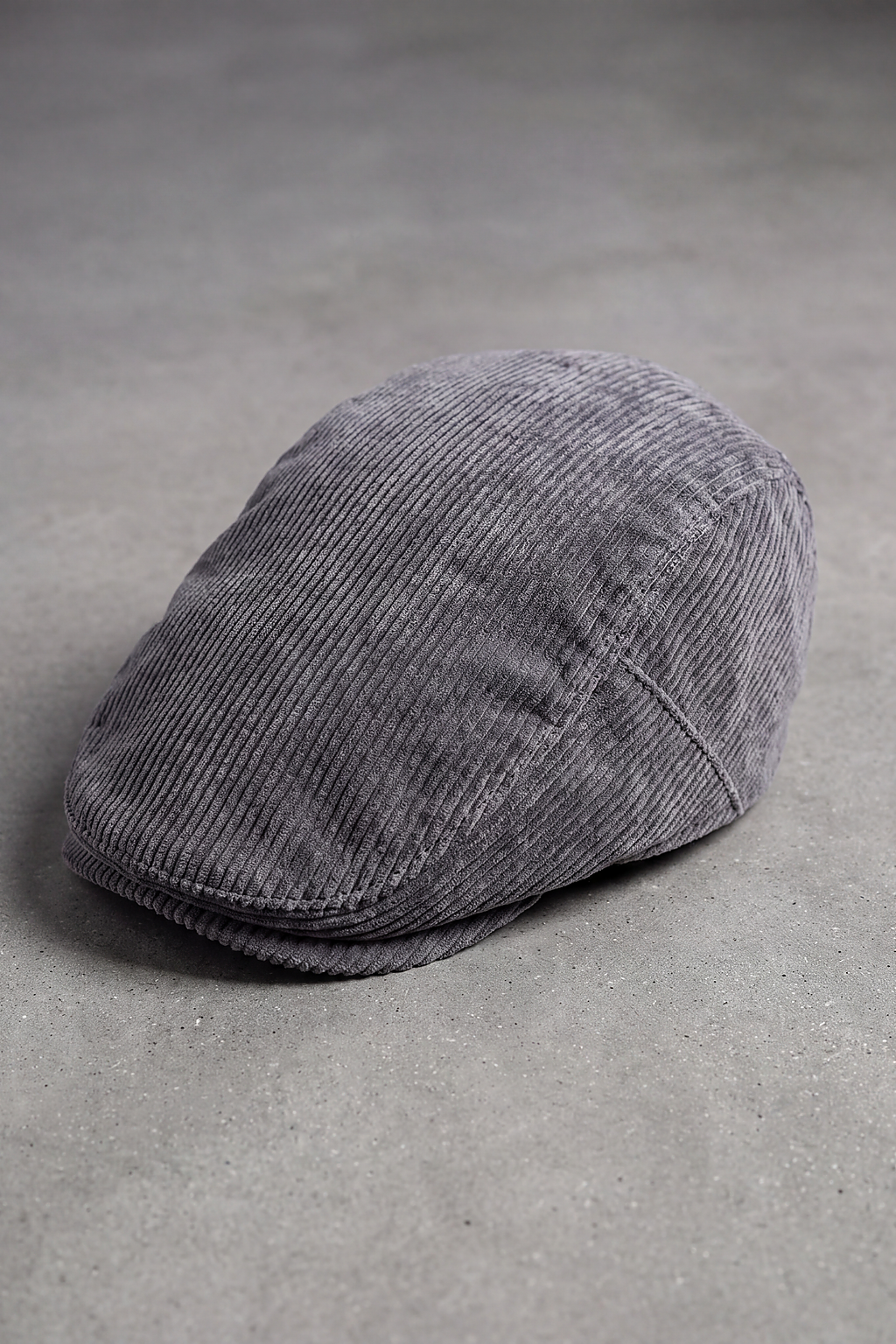 Casquette Plate Homme Velours Côtelé gris – Sologne