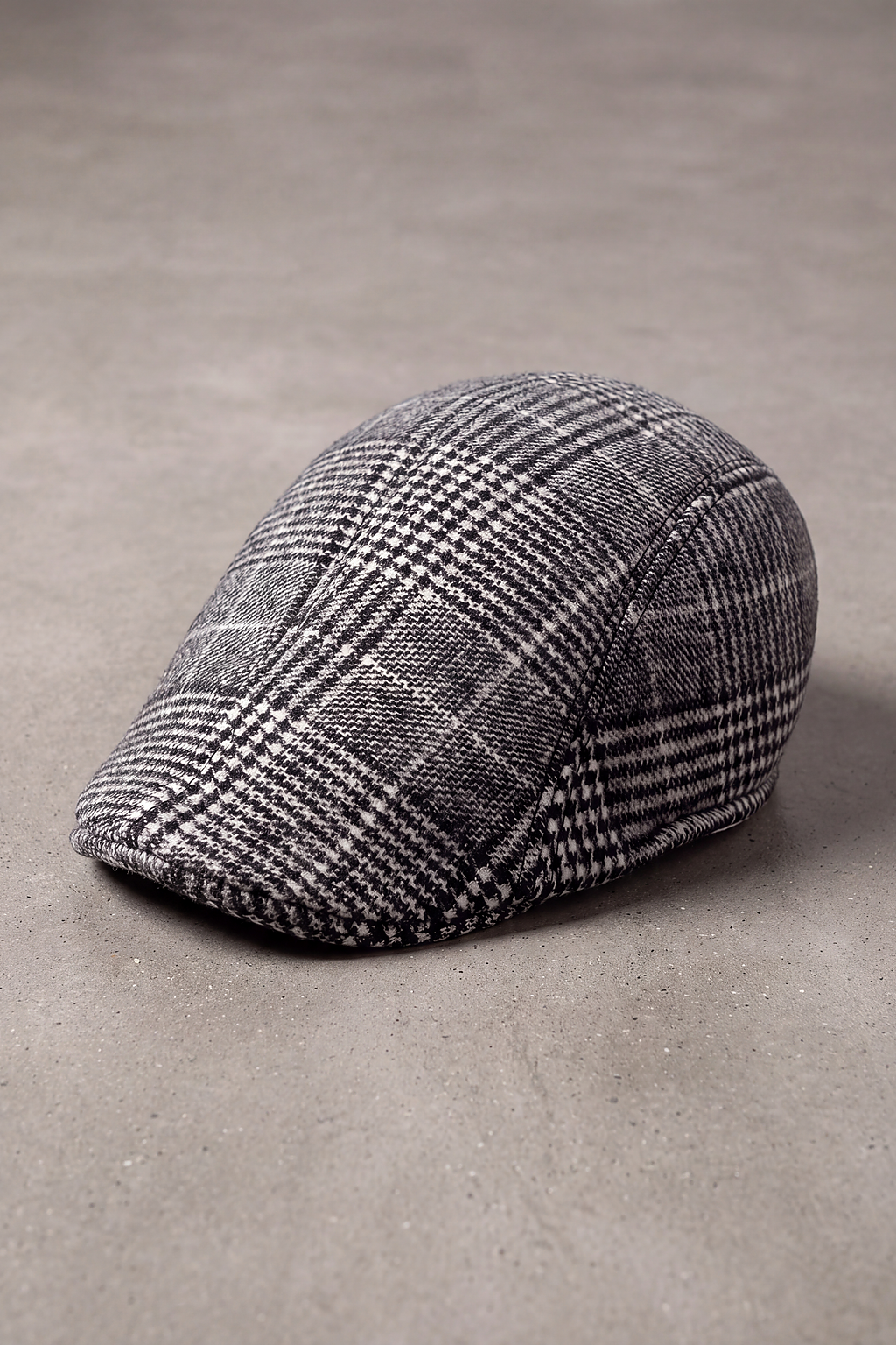Béret Homme Carreaux Gris Vintage gris clair – Rennes