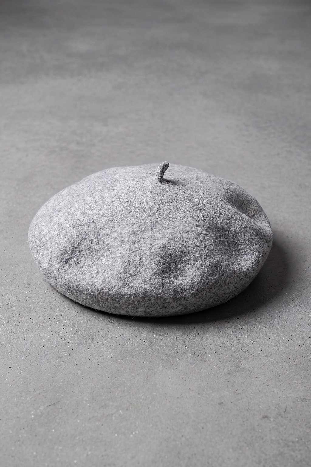 Béret Basque Femme en Laine Mélangée gris clair – Bidart
