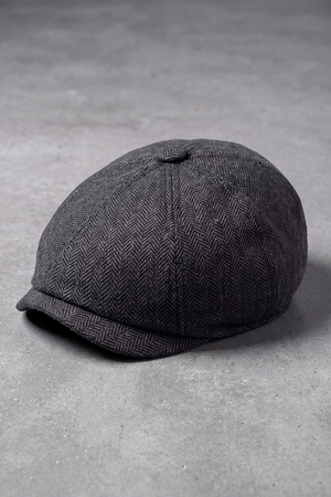 Béret Casquette Homme Gavroche Vintage gris foncé – Belleville
