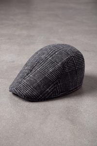 Béret Homme Carreaux Gris Vintage gris foncé – Rennes