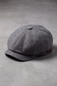 Béret Gavroche Homme Coton Classique gris foncé – Rivoli