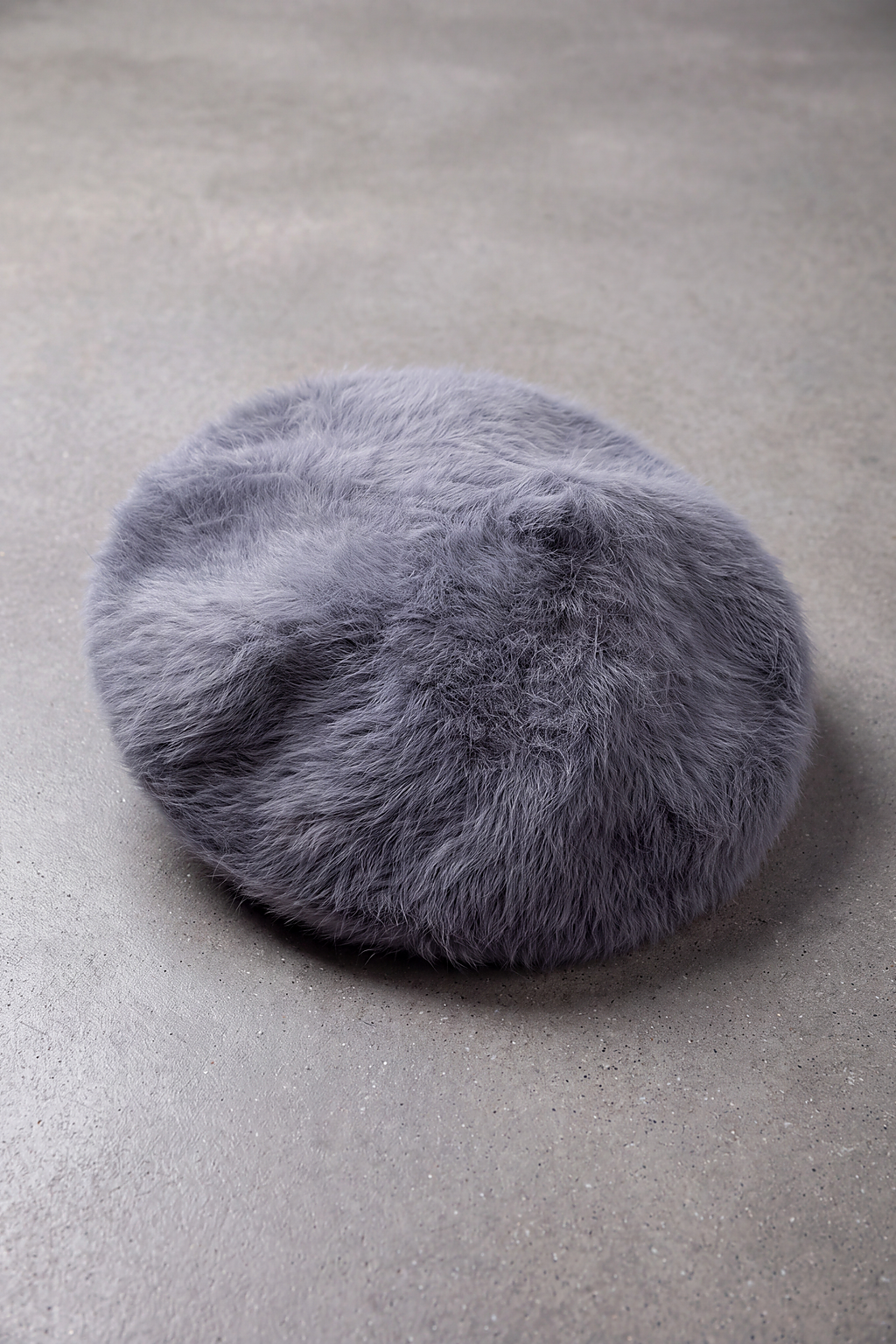 Béret Basque Femme Fourrure de Lapin gris foncé – Sare