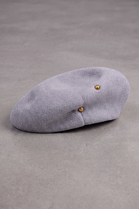Béret Femme Laine Douce Hiver gris – Adèle